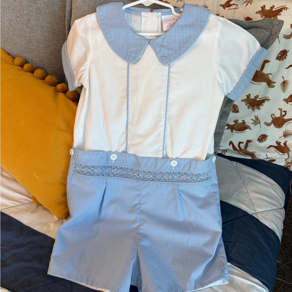 Blue and White Children's Outfit